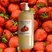 Gel lavant Reine de Beauté Fraise (visage cheveux & corps)  bébé & maman 1 litre