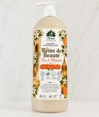 Gel lavant Reine de Beauté Fleur de Marrakech (fleur d'Oranger)1 litre