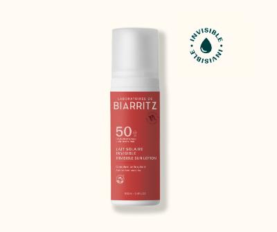 Lait solaire SFP 50 Invisible visage & corps certifié Bio Biarritz (100ml)