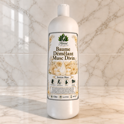 Baume démêlant Musc Divin (Musc blanc) 1 litre