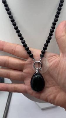 Collier Artisanal Obsidienne Céleste 