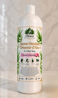 Baume démêlant Douceur d'Aloe (Géranium) 1 litre 