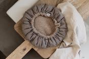 Bonnet chauffant aux graines de Lin  taupe