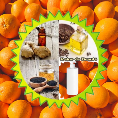 Gel lavant Reine de Beauté Orange (visage cheveux & corps) 1 litre