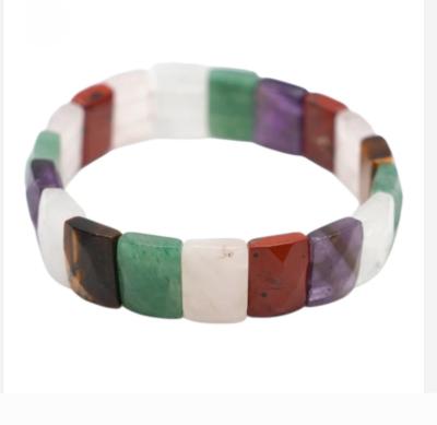 Bracelet  Sublime Multicolore (pierres carrées)