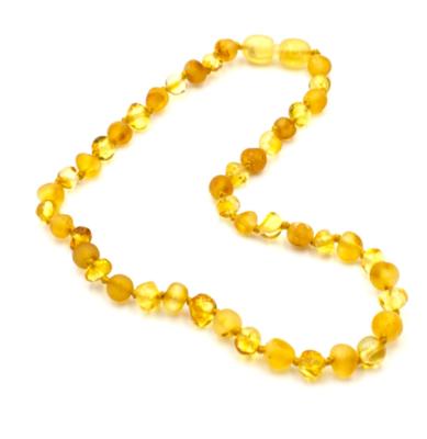 Collier d'Ambre Miel bicolore bébés