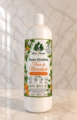 Baume démêlant Fleur de Marrakech (fleur d'Oranger) 1 litre 