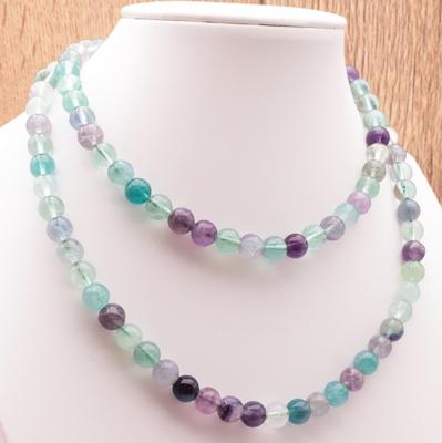 Collier Fluorine Multicolore boules (8 mm)