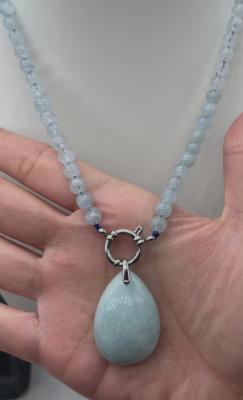 Collier Artisanal Aigue Marine (pendentif)