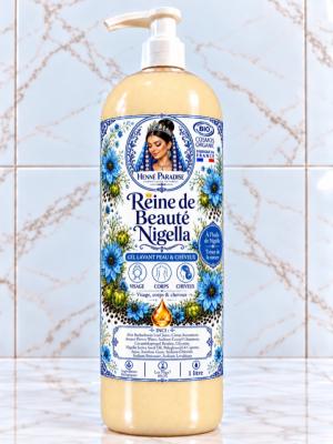 Gel lavant Reine de Beauté Nigella  (visage cheveux & corps) 1 litre
