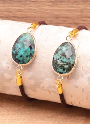 Bracelet  Pierre Naturelle Turquoise d'Afrique 