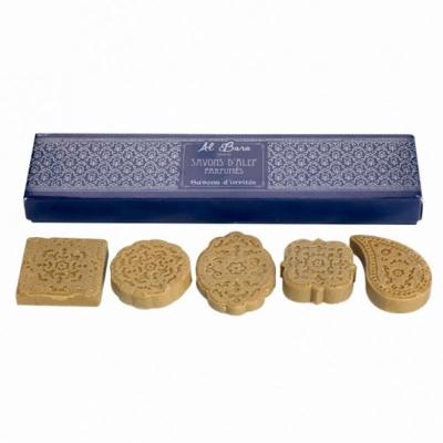 Coffret cadeau Prestige 5 mini savons d'Alep parfumés 