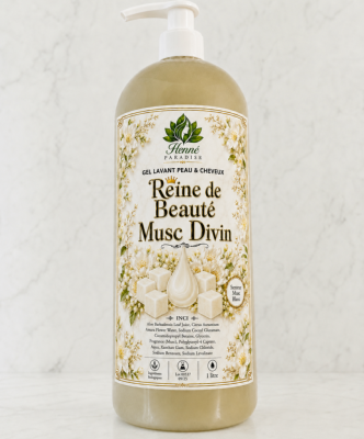 Gel lavant Reine de Beauté Musc Divin (Musc blanc) 1 litre