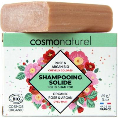 Shampoing solide cheveux colorés Bio Rose de Damas & Argan