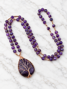 Collier Artisanal  Améthyste 