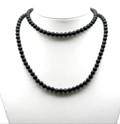 Collier Sautoir Obsidienne Céleste (75 cm)
