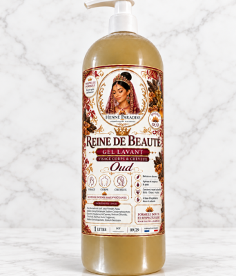 Gel lavant Reine de Beauté Oud Oriental (visage cheveux & corps) 1 litre