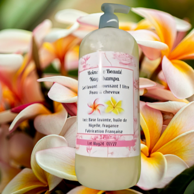 Gel lavant Reine de Beauté  Nag Champa (visage cheveux & corps) 1 litre