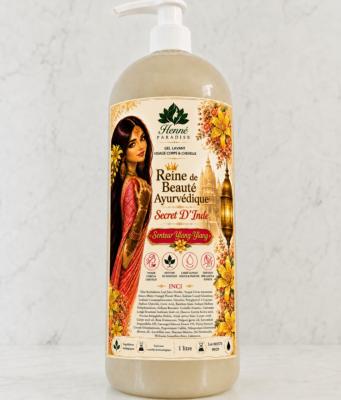 Gel lavant Reine de Beauté Ayurvédique  Secret D'Inde 1 litre
