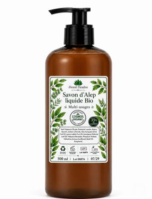 Savon d'Alep liquide  Bio Nature (500 ml)