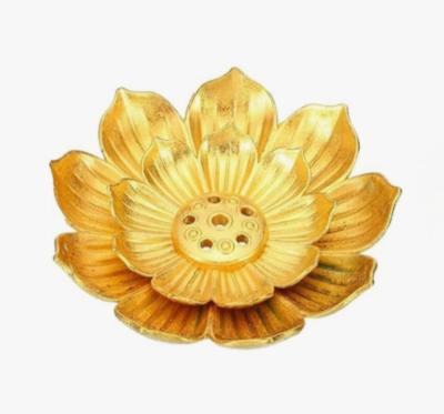 Brûleur d'Encens Lotus (or)