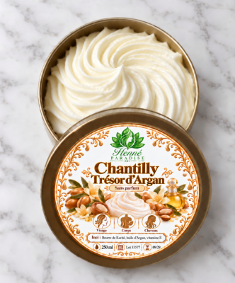 Chantilly Trésor d'Argan sans parfum (250ml) 